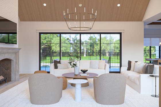 Interior - Family Room 1 for Cottage House Plan #455-774 - 3 bed, 2.5 bath