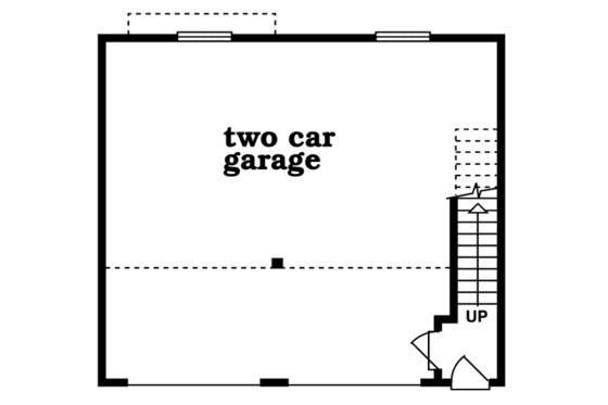 Floor Plan - Main Floor for Traditional House Plan #47-517 - 1 bed, 1 bath