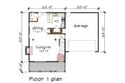 Southern Style House Plan - 3 Beds 2.5 Baths 1280 Sq/Ft Plan #79-168 
