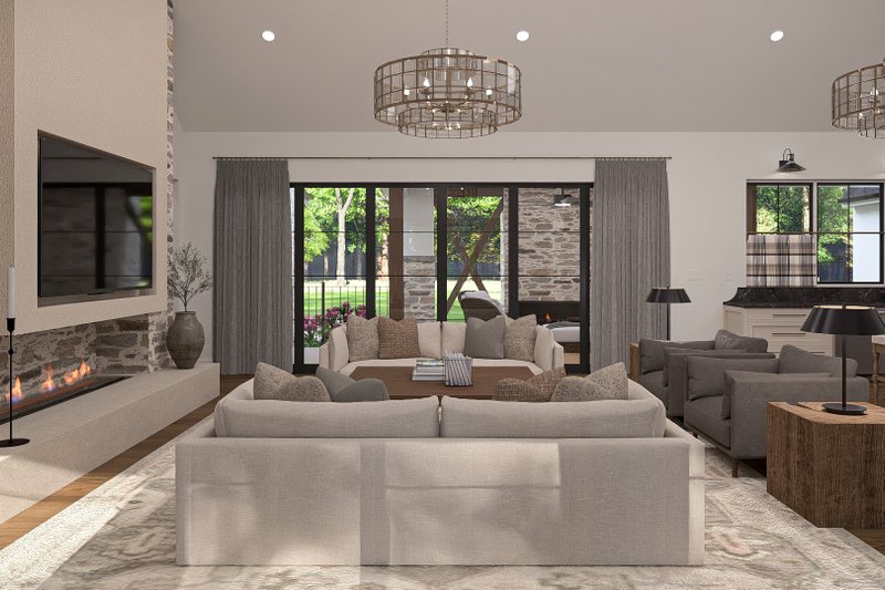 Home Plan - Interior - Family Room for Cottage House Plan #455-678 - 3 bed, 2.5 bath