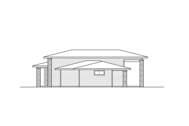 Home Plan - Exterior - Other Elevation 1 for Modern House Plan #124-1285 - 3 bed, 2 bath