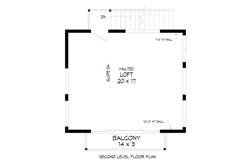 Dream House Plan - Floor Plan - Upper Floor for Modern House Plan #932-390, 0 bath