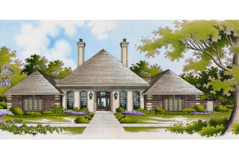 Home Plan - Exterior - Other Elevation for European House Plan #45-333 - 4 bed, 4.5 bath