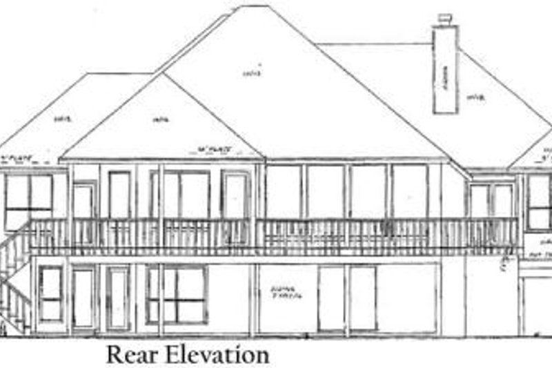Dream House Plan - Exterior - Rear Elevation for Traditional House Plan #52-148 - 3 bed, 3.5 bath