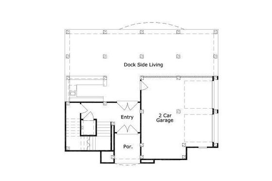 Floor Plan - Main Floor for European House Plan #411-461 - 4 bed, 3 bath