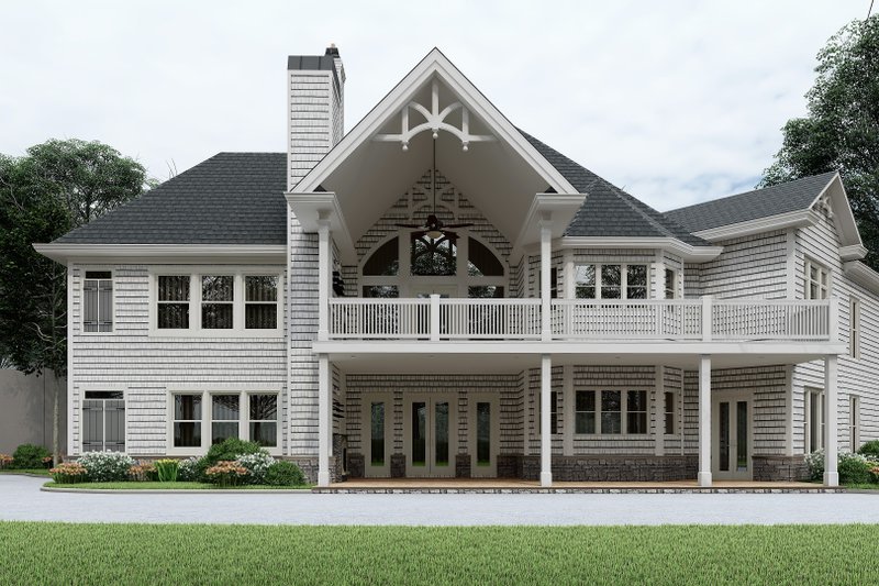 Home Plan - Exterior - Rear Elevation 1 for Farmhouse House Plan #54-430 - 3 bed, 3.5 bath