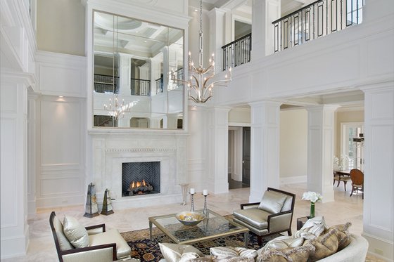 Interior - Family Room 1 for Mediterranean House Plan #548-5 - 5 bed, 5.5 bath