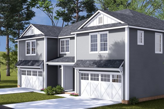 Exterior - Other Elevation 1 for Traditional House Plan #513-2317 - 4 bed, 3.5 bath