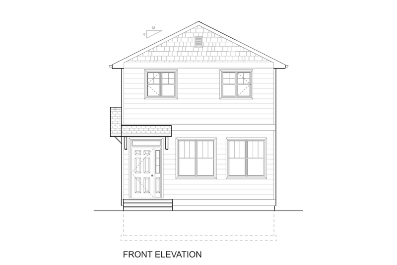 House Blueprint - Exterior - Other Elevation 1 for Traditional House Plan #126-277 - 3 bed, 2 bath