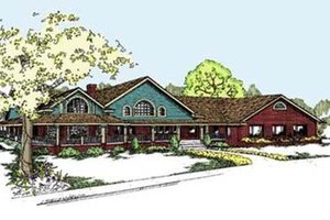 Dream House Plan - Craftsman Exterior - Front Elevation Plan #60-298