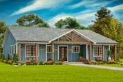 Craftsman Style House Plan - 3 Beds 2.5 Baths 2270 Sq/Ft Plan #54-591 Exterior 