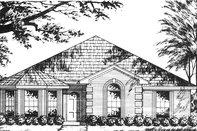 Dream House Plan - Traditional Exterior - Front Elevation Plan #40-468