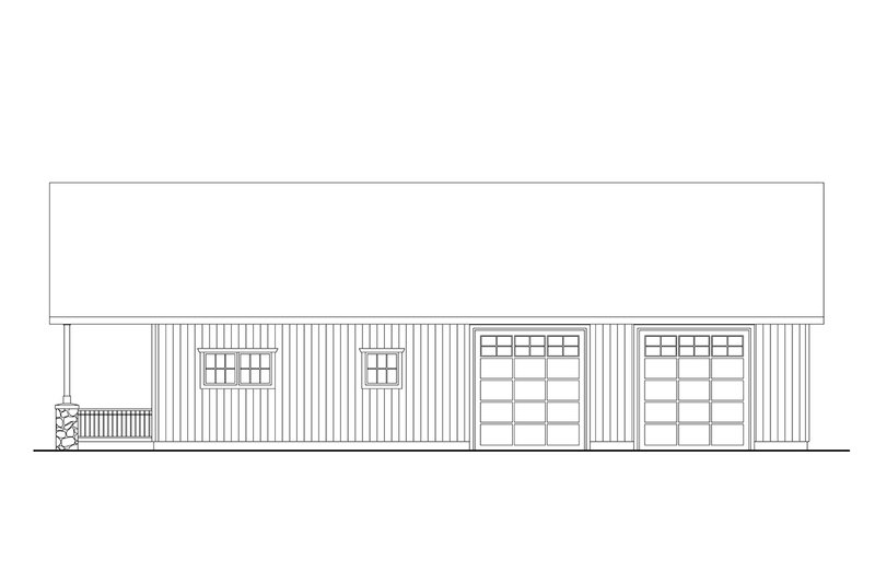 Architectural House Design - Exterior - Other Elevation 1 for Craftsman House Plan #124-1432 - 1 bed, 1 bath