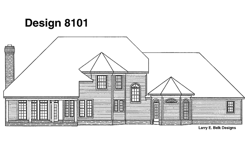 Dream House Plan - Exterior - Rear Elevation for Traditional House Plan #952-94 - 4 bed, 3.5 bath