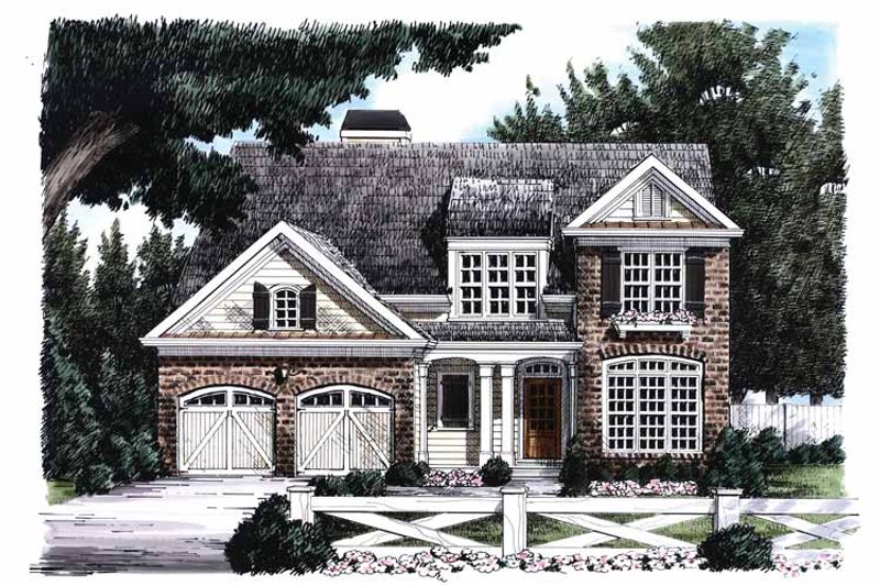 House Blueprint - Country Exterior - Front Elevation Plan #927-667