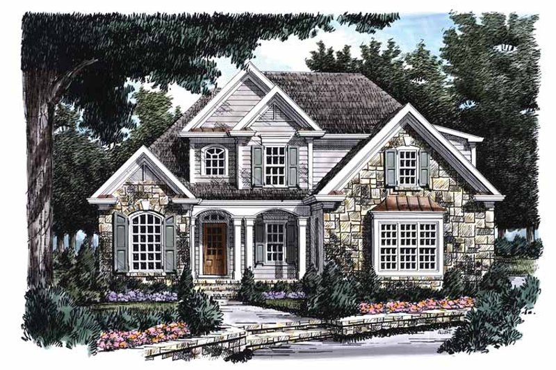 House Design - Country Exterior - Front Elevation Plan #927-726