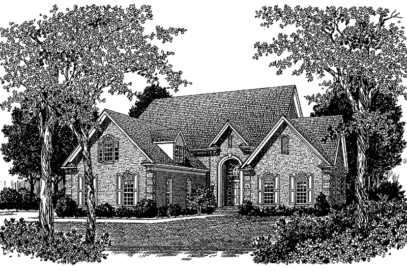 Dream House Plan - Traditional Exterior - Front Elevation Plan #453-122