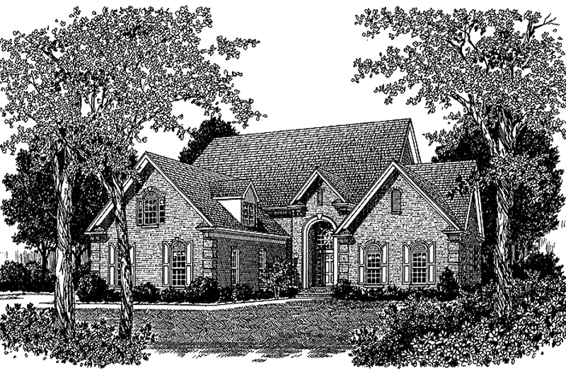Architectural House Design - Traditional Exterior - Front Elevation Plan #453-122