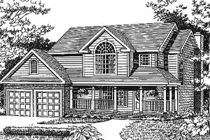 Home Plan - Country Exterior - Front Elevation Plan #456-97