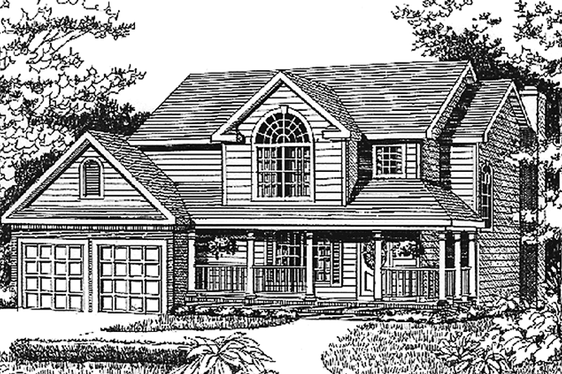 Home Plan - Country Exterior - Front Elevation Plan #456-97