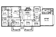 Ranch Style House Plan - 4 Beds 2.5 Baths 2719 Sq/Ft Plan #45-153 