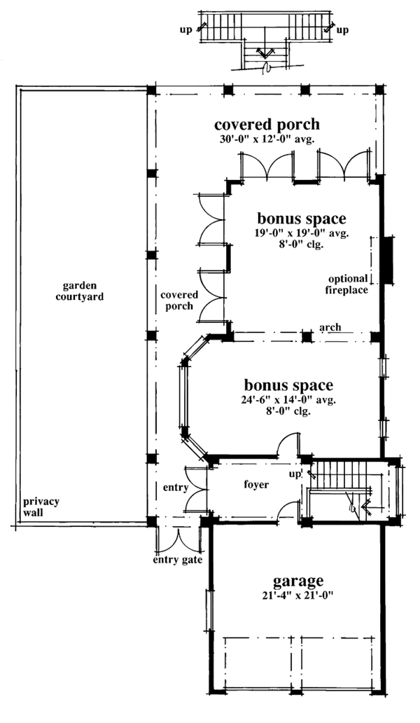 Home Plan - Mediterranean Floor Plan - Lower Floor Plan #930-79