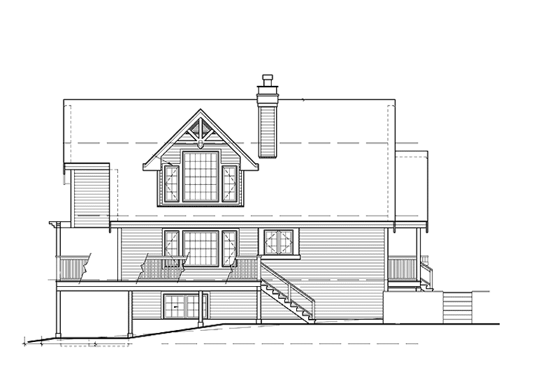 Home Plan - Exterior - Other Elevation for Cabin House Plan #118-150 - 3 bed, 2 bath