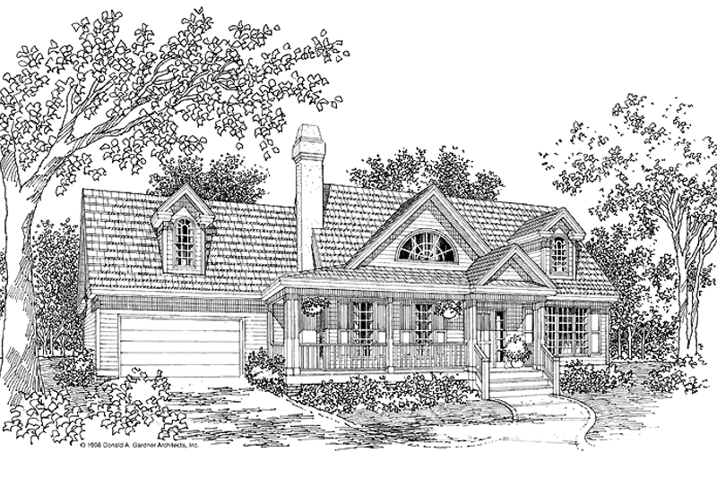 Home Plan - Country Exterior - Front Elevation Plan #929-246
