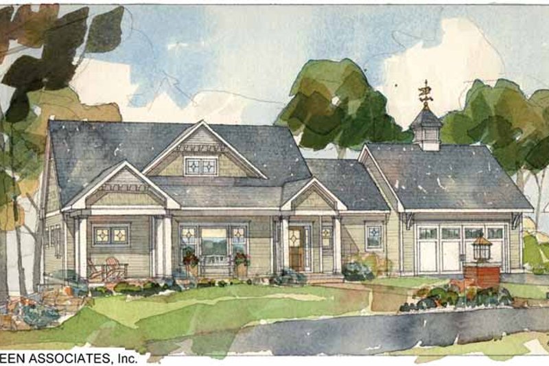 Architectural House Design - Craftsman Exterior - Front Elevation Plan #928-83