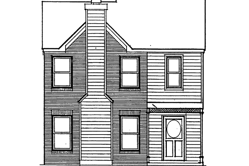 Colonial Style House Plan - 2 Beds 2.5 Baths 1406 Sq/Ft Plan #30-326 ...