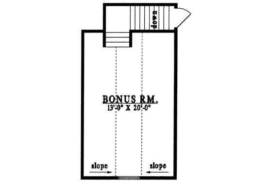 Floor Plan - Other Floor for Country House Plan #42-328 - 3 bed, 2 bath