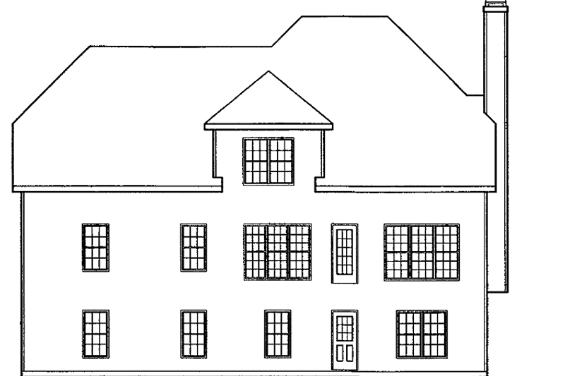 Home Plan - Exterior - Rear Elevation for Traditional House Plan #927-155 - 5 bed, 3 bath