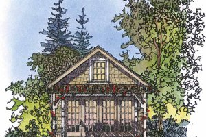 Dream House Plan - Exterior - Front Elevation for Country House Plan #1016-72 - 1 bed, 1 bath