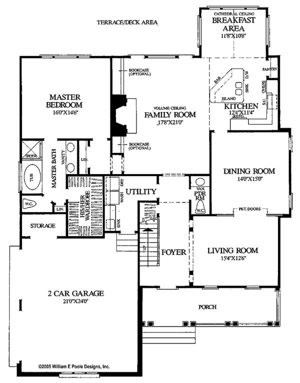 Home Plan - Craftsman Floor Plan - Main Floor Plan #137-332