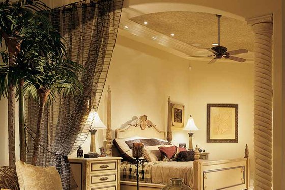 Interior - Master Bedroom for Mediterranean House Plan #930-54 - 4 bed, 4 bath