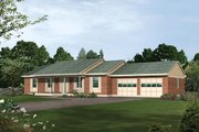 Ranch Style House Plan - 3 Beds 2 Baths 1400 Sq/Ft Plan #57-158 