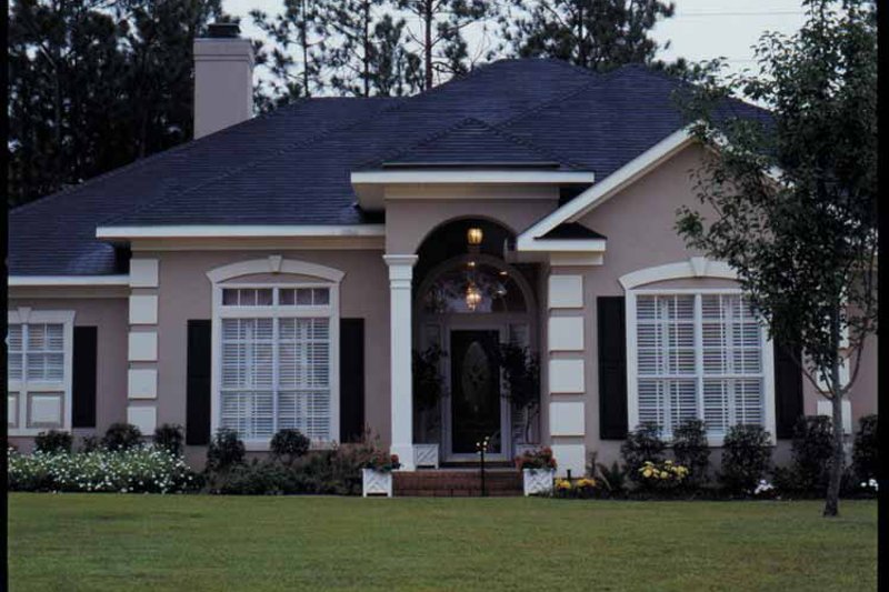 Dream House Plan - Exterior - Front Elevation 4 for Mediterranean House Plan #37-245 - 4 bed, 2.5 bath