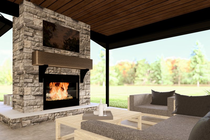 House Design - Exterior - Outdoor Living 1 for Contemporary House Plan #1064-336 - 3 bed, 2.5 bath