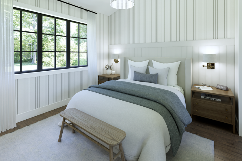 Dream House Plan - Interior - Master Bedroom 1 for Farmhouse House Plan #1114-8 - 2 bed, 2 bath