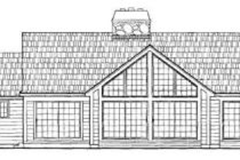 Home Plan - Exterior - Rear Elevation for Traditional House Plan #72-139 - 3 bed, 2.5 bath