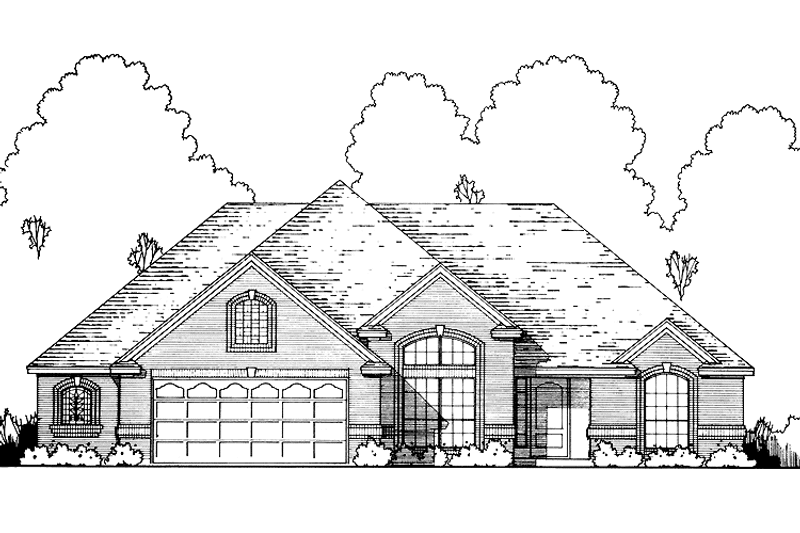 Home Plan - Exterior - Front Elevation 3 for Traditional House Plan #40-487 - 3 bed, 2 bath