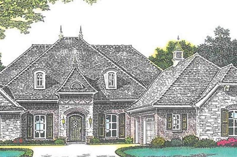 House Plan Design - Exterior - Front Elevation 3 for Country House Plan #310-1269 - 4 bed, 3.5 bath