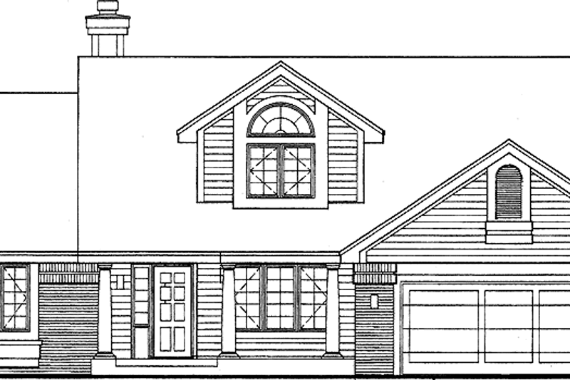Home Plan - Country Exterior - Front Elevation Plan #320-574