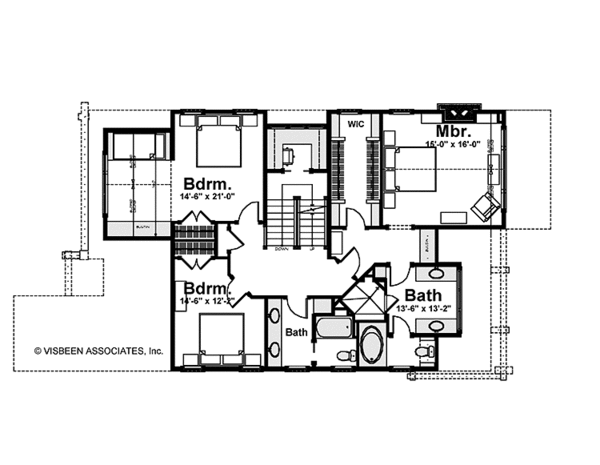 Home Plan - Country Floor Plan - Upper Floor Plan #928-216