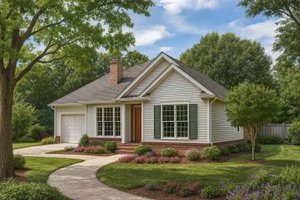 House Blueprint - Traditional Exterior - Front Elevation Plan #17-1002