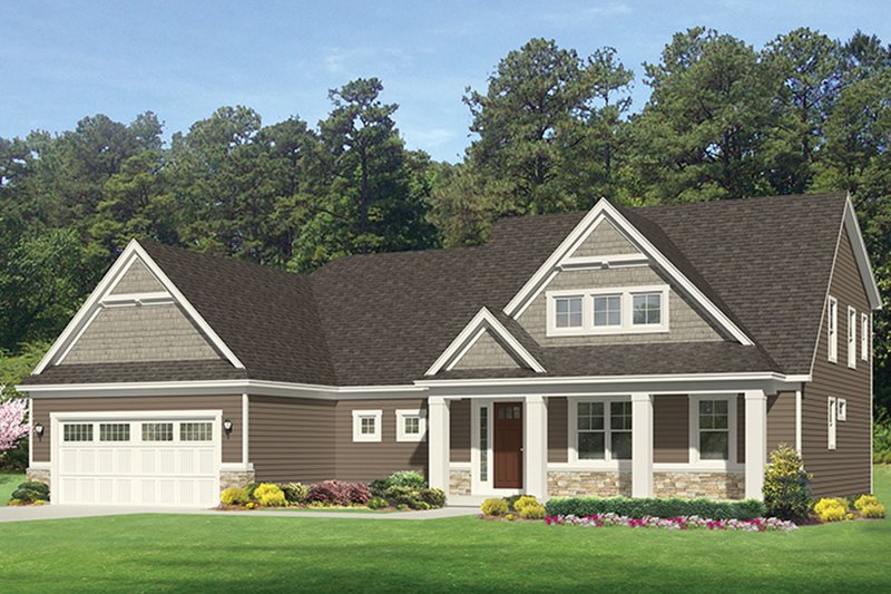 Home Plan - Exterior - Front Elevation 3 for Craftsman House Plan #1010-161 - 3 bed, 2.5 bath
