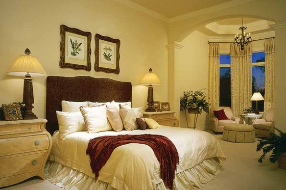 Interior - Master Bedroom for Mediterranean House Plan #930-188 - 3 bed, 3.5 bath