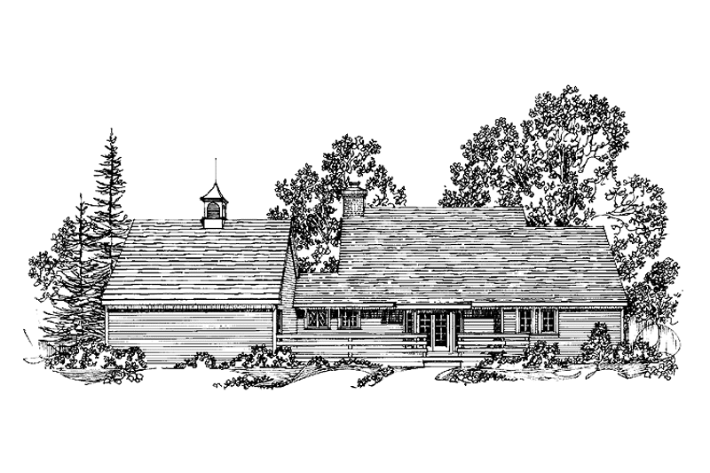 Dream House Plan - Exterior - Rear Elevation for Traditional House Plan #1016-64 - 3 bed, 3 bath