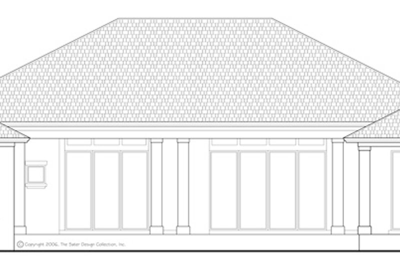 Dream House Plan - Exterior - Rear Elevation 2 for Mediterranean House Plan #930-443 - 4 bed, 4.5 bath