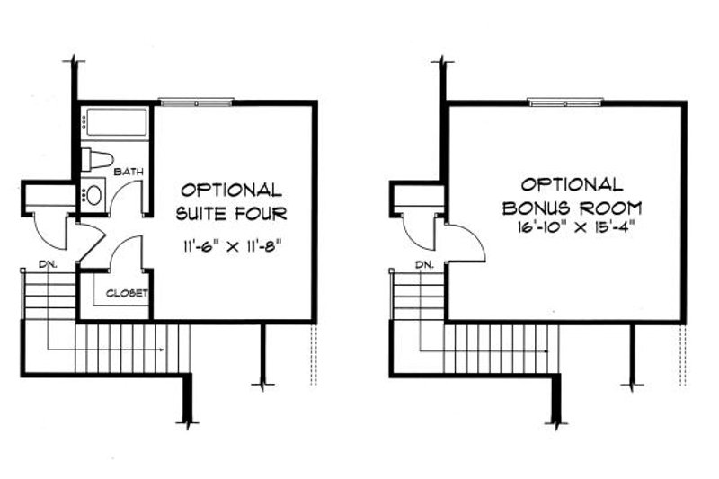 Home Plan - Floor Plan - Other Floor for Tudor House Plan #413-135 - 4 bed, 3.5 bath